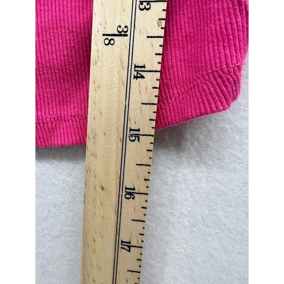 Zara Women's Ribbed Crop Tank Pink Size Small - Picture 4 of 5